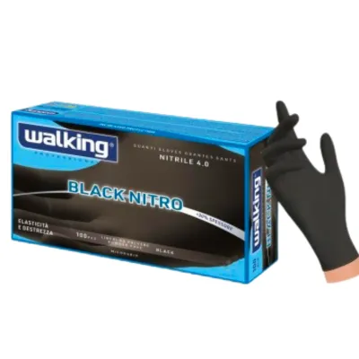 Gants Jetables Nitrile Walking Black Nitro 100Pcs – Image 2