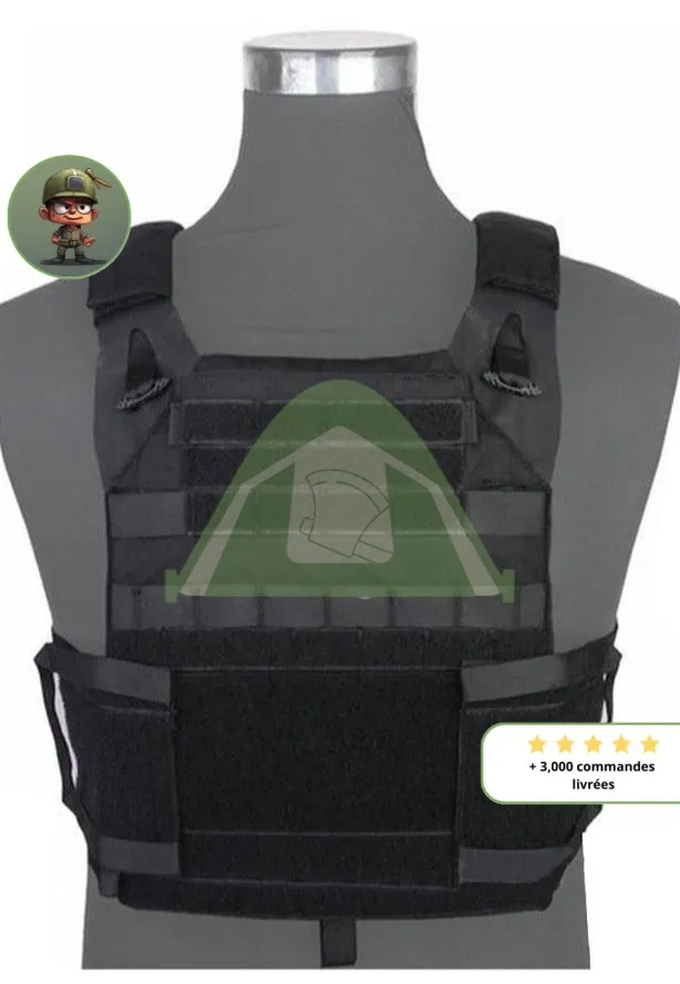 Gilet de Combat Militaire noir