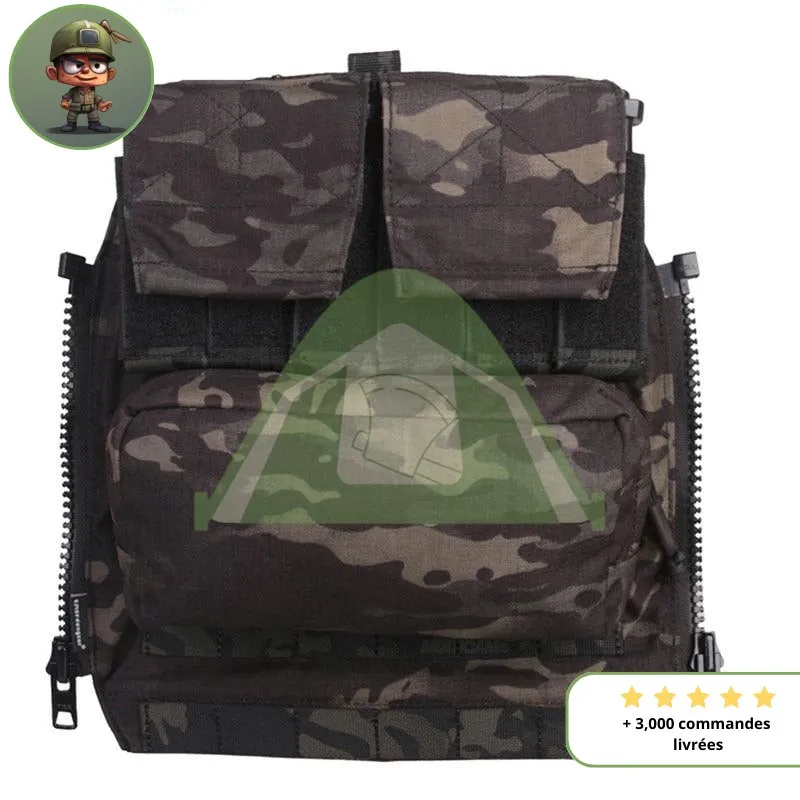 Sac a Dos pour Gilet tactique noir camouflage