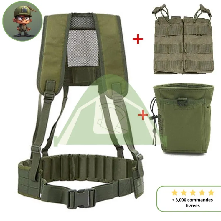 Gilet tactique petite Taille vert armée – Image 3