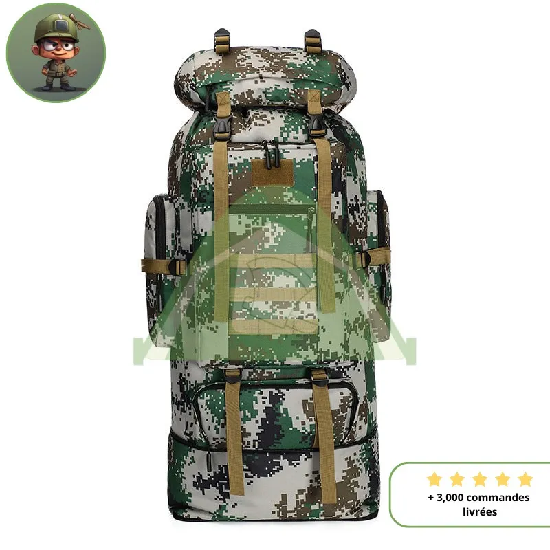 Grand Sac à Dos Militaire camouflage digital