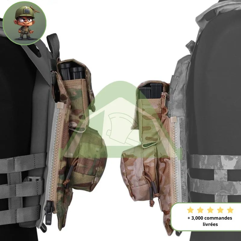 Sac a Dos pour Gilet tactique noir camouflage – Image 3