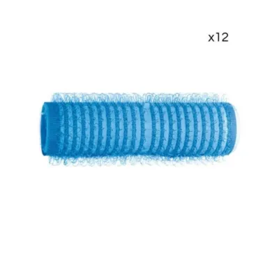 Rouleau Bigoudi velcro bleu roi (15mm) x12 – Image 2