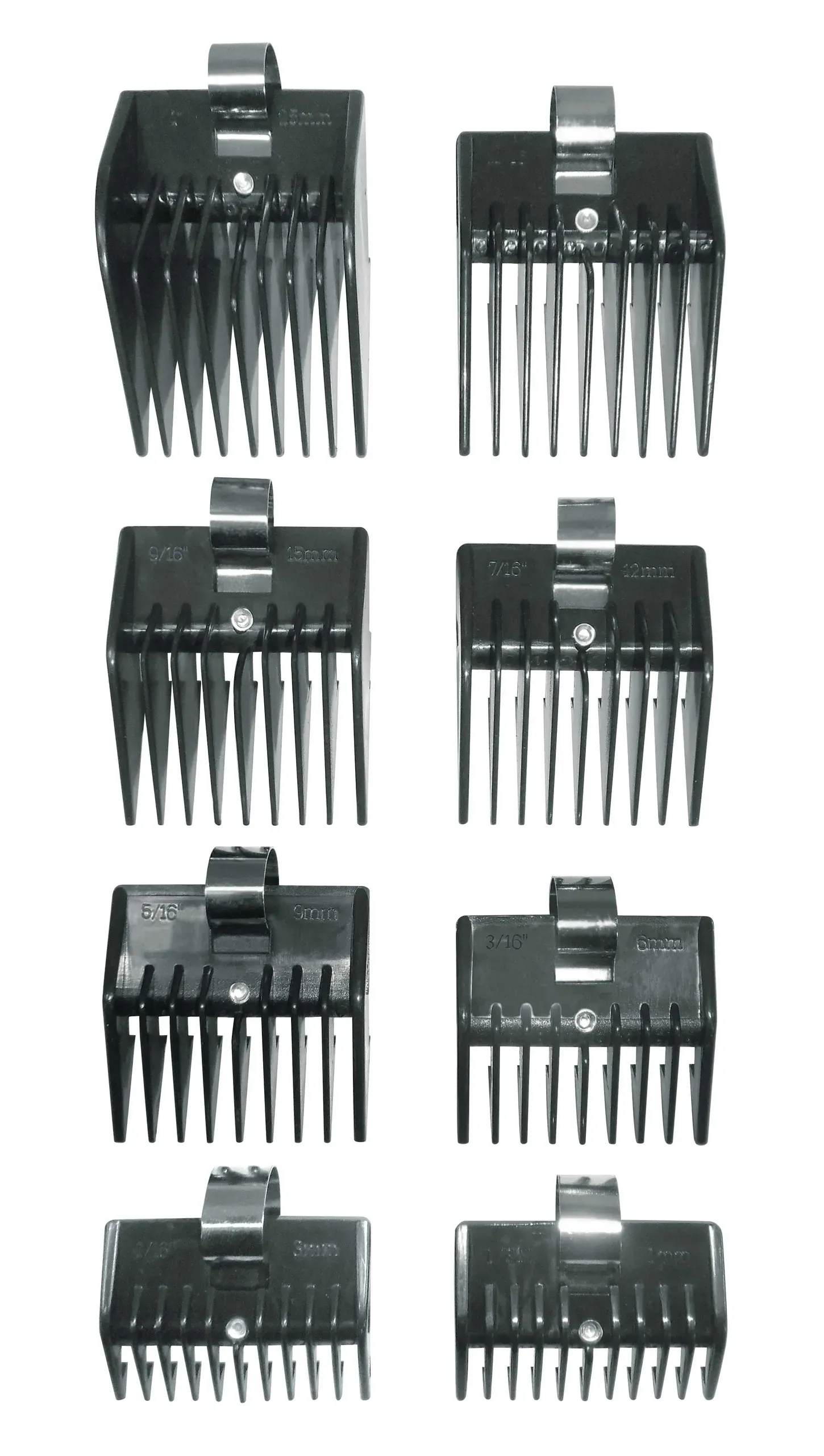 Contre-peignes universels. Lot de 8