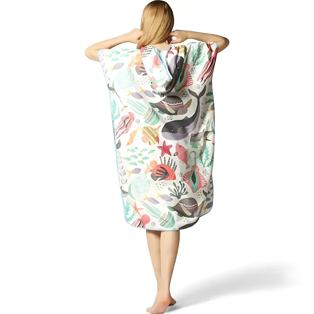 Poncho de bain coloré – Image 4