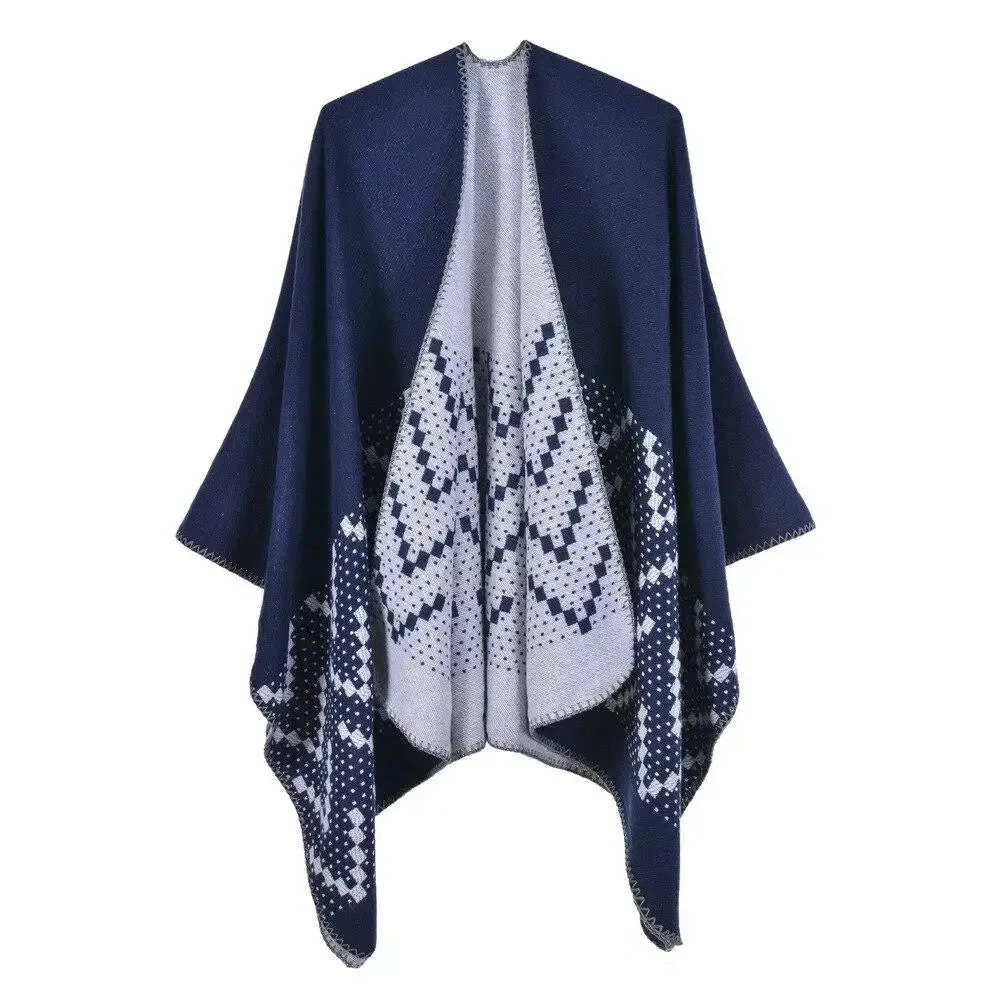 Poncho Femme Motif Cachemire – Image 9