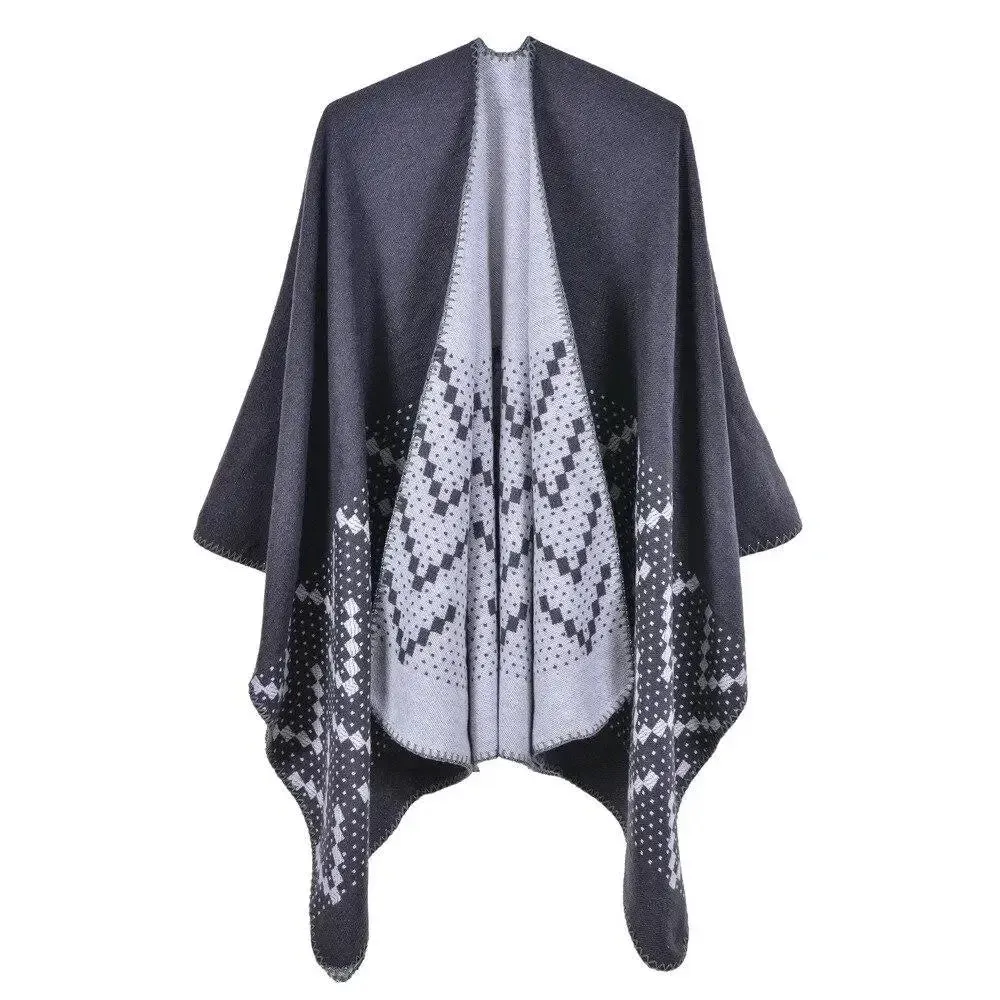 Poncho Femme Motif Cachemire – Image 8