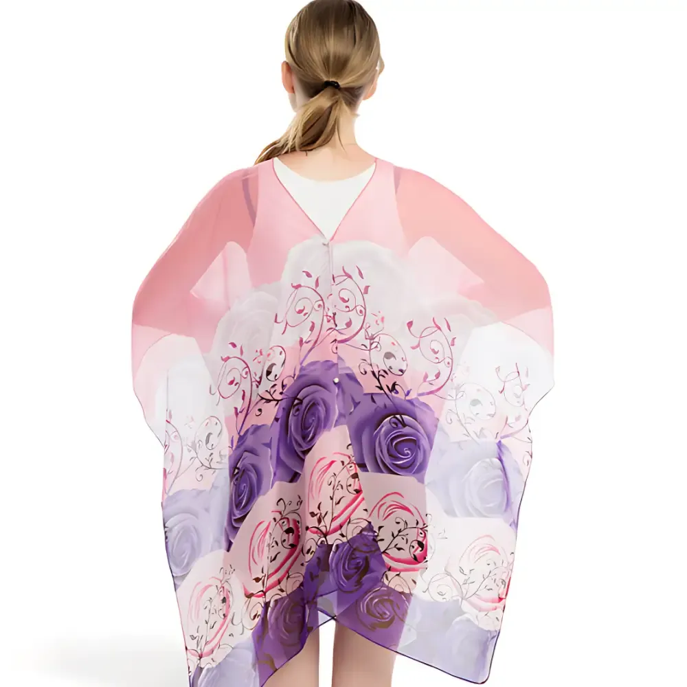 Poncho femme soie – Image 8