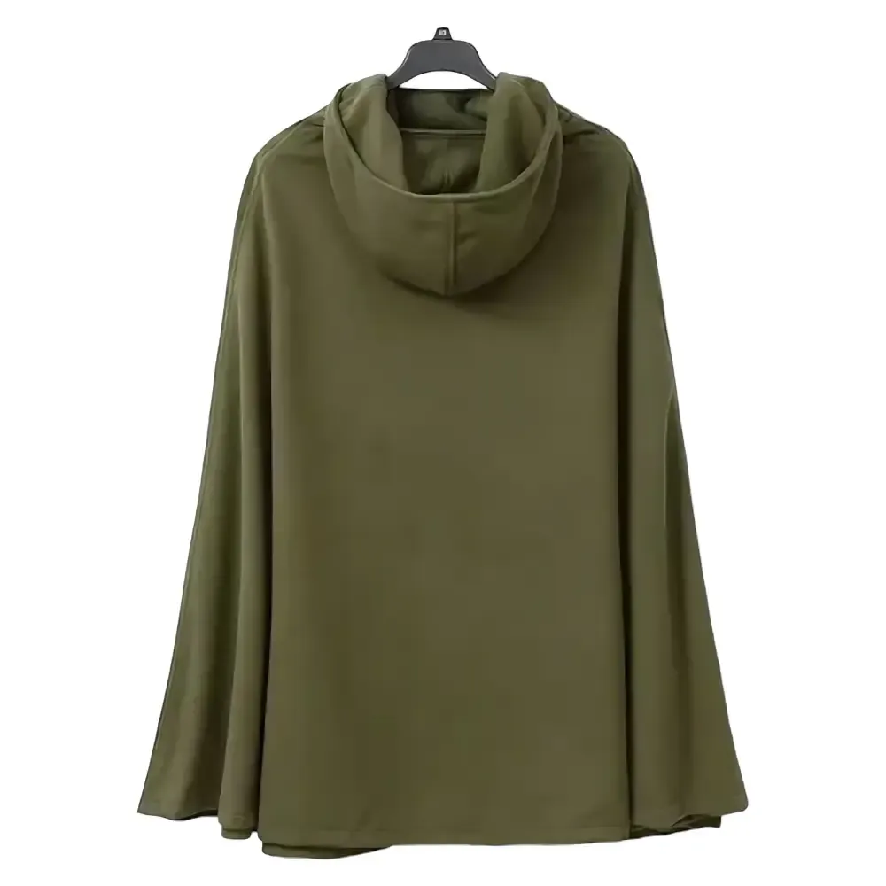Poncho long a capuche femme – Image 2