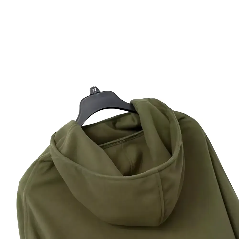 Poncho long a capuche femme – Image 4