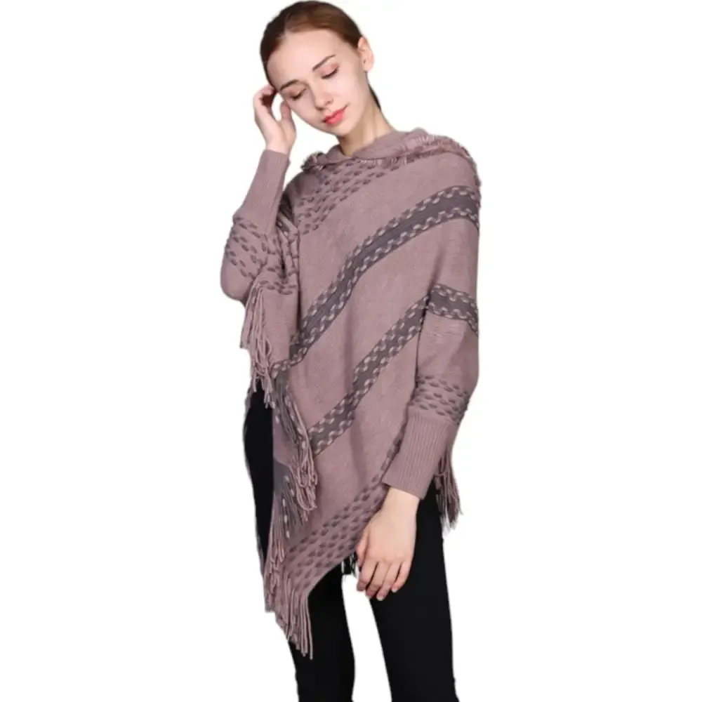 Poncho marron femme – Image 5
