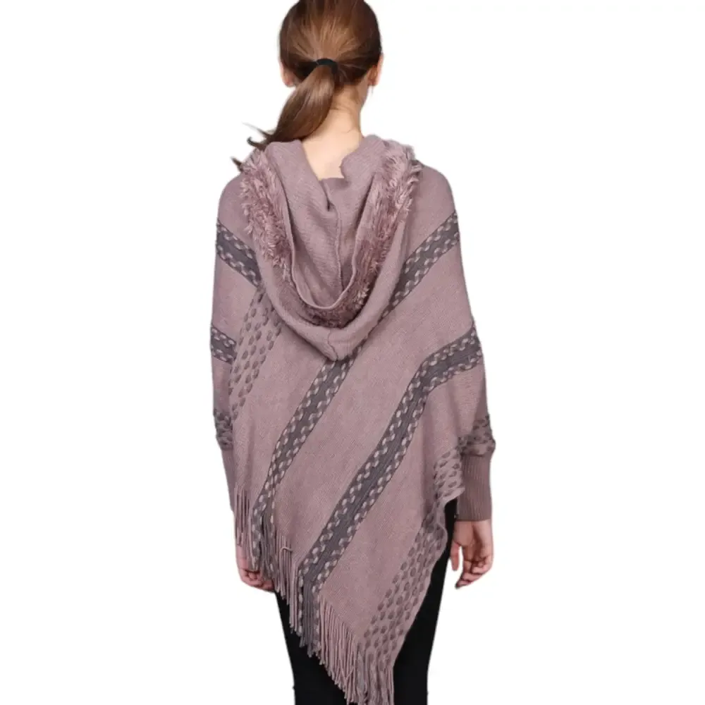 Poncho marron femme – Image 6
