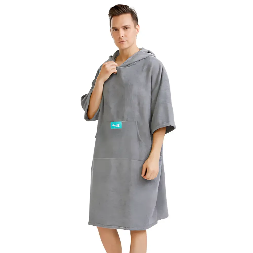 Poncho sortie de bain homme
