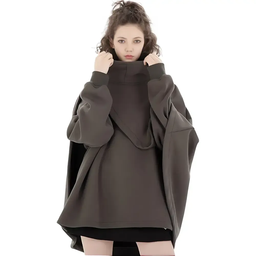 Poncho très chaud femme – Image 2